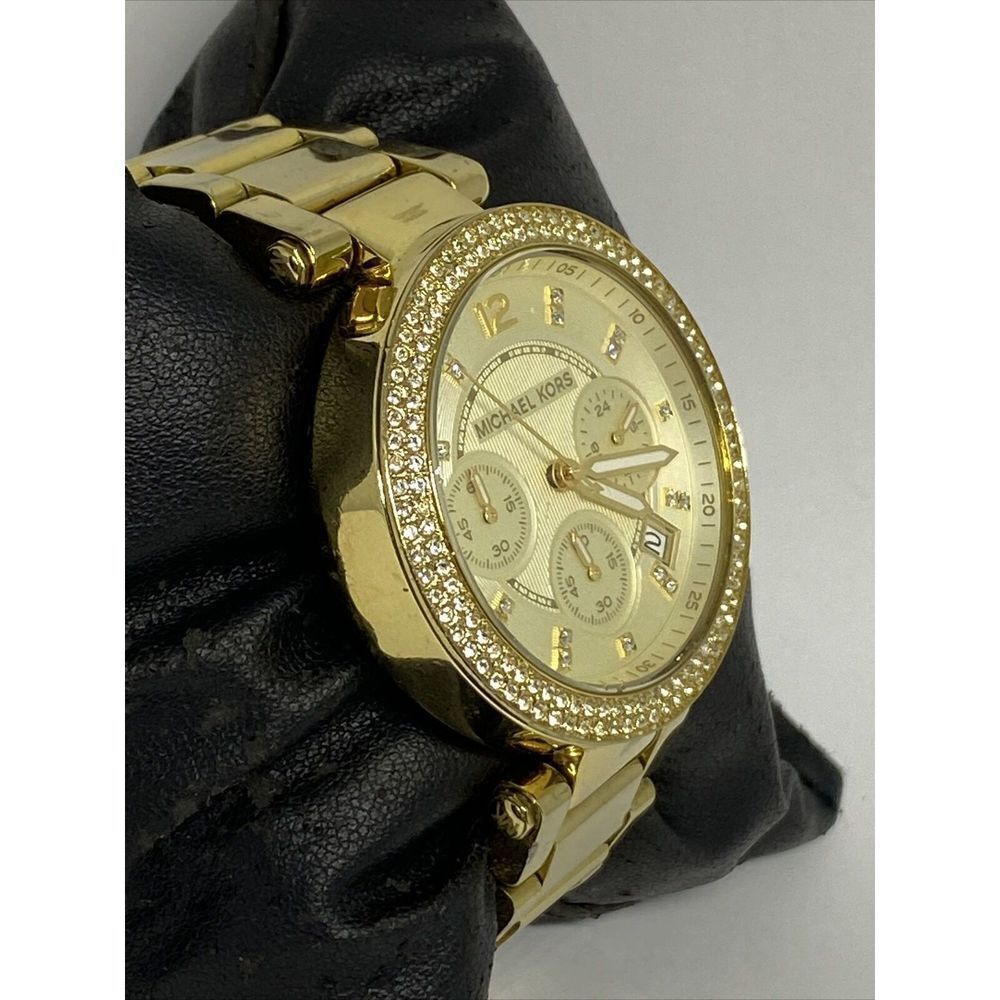 Michael Kors Parker MK5354 Women's Gold Stainless Steel Analog Dial Watch VK731 - Picture 5 of 12